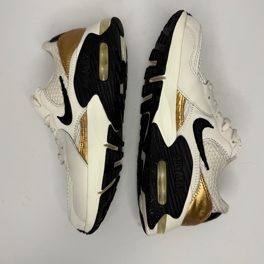 Nike Air Max Excee Women's US 7.5 White, Phantom Metallic Gold, Black DZ2619-001 - Picture 5 of 8